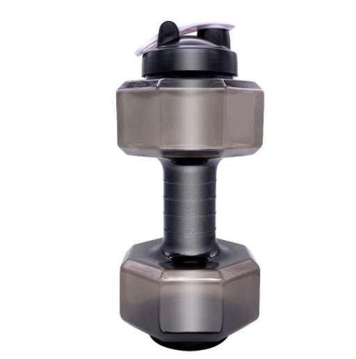 Creative Dumbbell Fitness Water Bottle Filled Cup