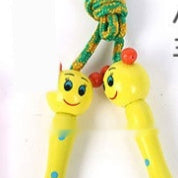 Cartoon Wooden Handle Children's Jumping Rope