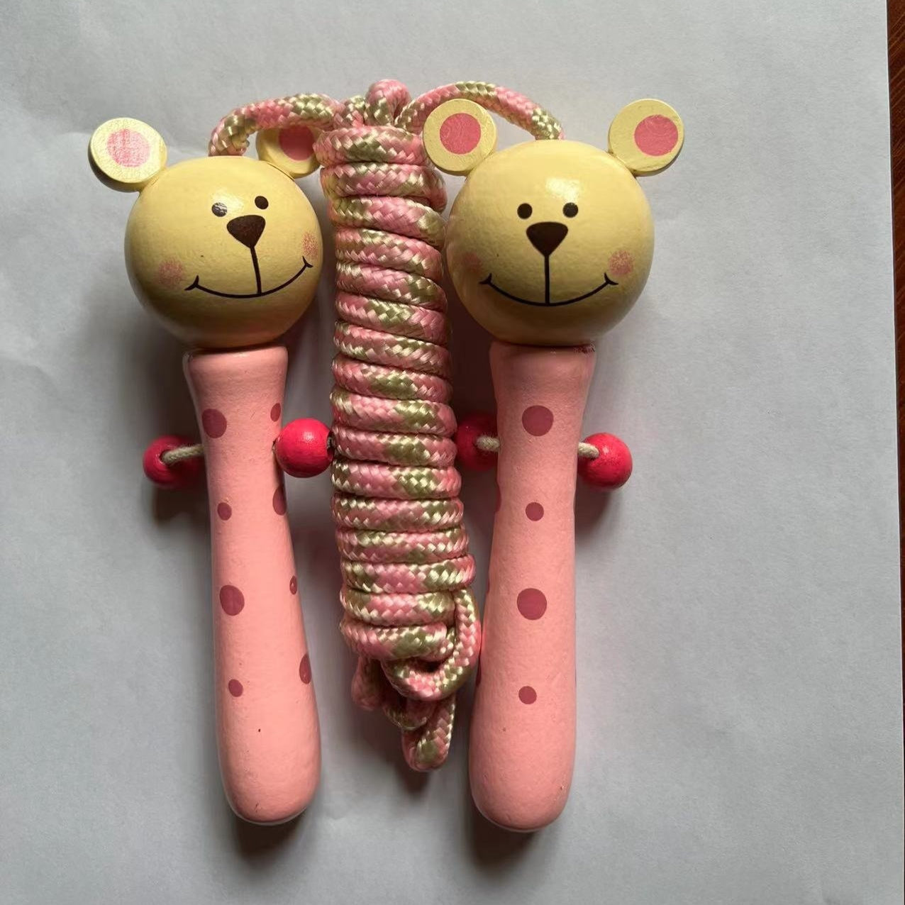 Cartoon Wooden Handle Children's Jumping Rope