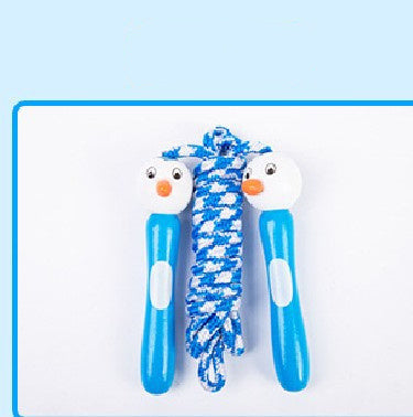 Cartoon Wooden Handle Children's Jumping Rope