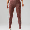V-Back Scrunch Butt Workout Leggings, Women Seamless Gym Yoga Leggings