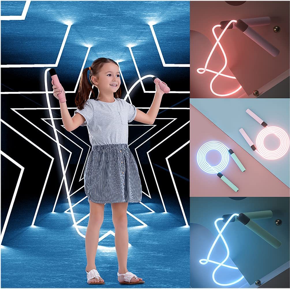 Luminous Rope Tangle-Free Rapid Speed Jumping Rope