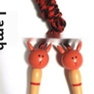 Cartoon Wooden Handle Children's Jumping Rope